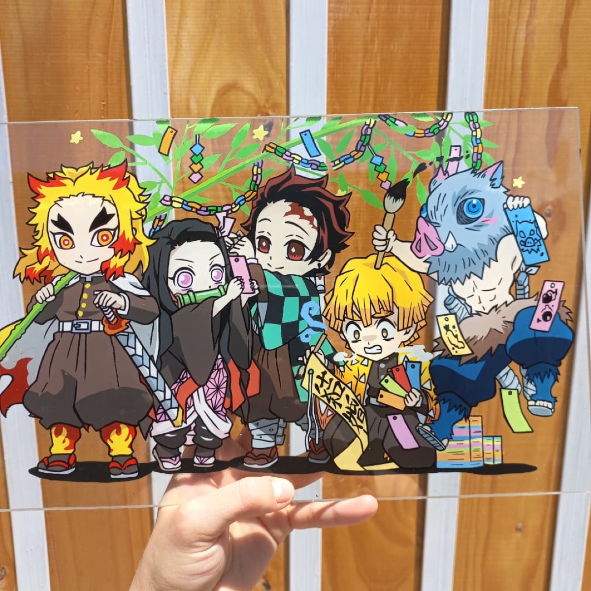 Glass painting Inuyasha