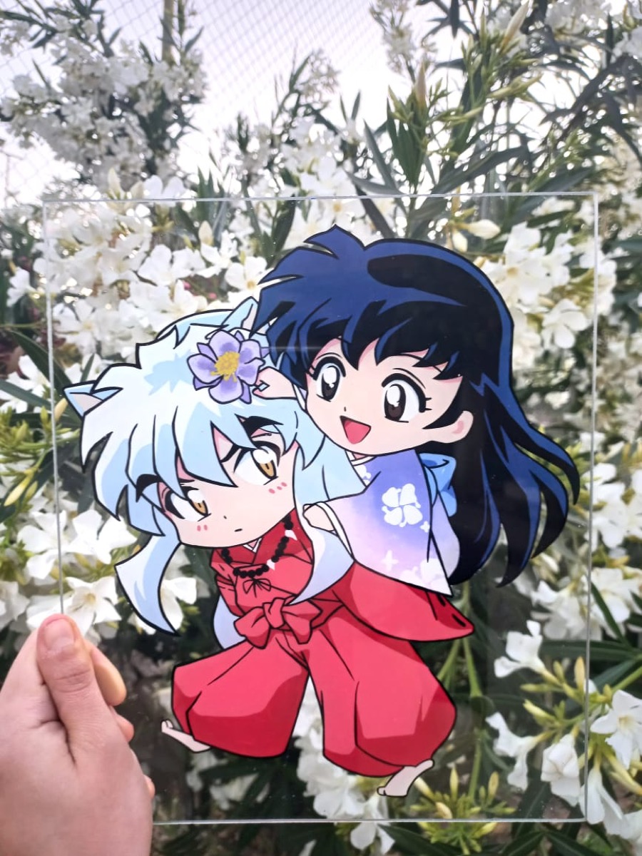Glass painting Demon Slayer